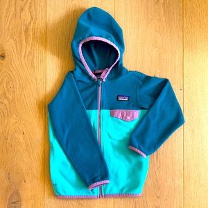 Colorblock Patagonia zip up fleece
